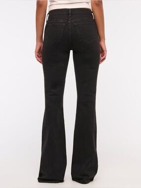 Abercrombie & Fitch The Bootcut Mid Rise Jeans in Charcoal Black Size 26